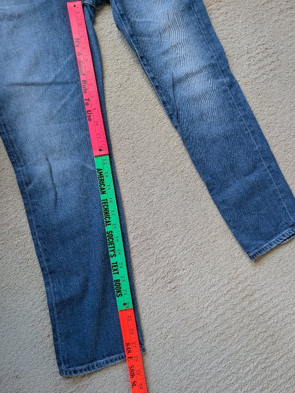 AG sz 24 Ex-boyfriend 17 years Slouchy Slim light blue Jeans Adriano Goldschmied - Picture 11 of 11